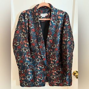 Molly Bracken Premium Green Floral Blazer - L